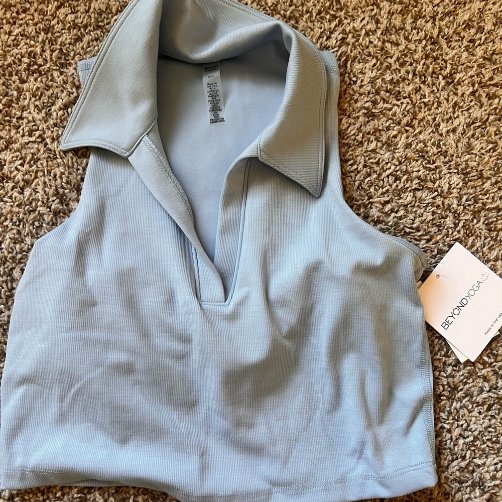 Beyond Yoga Sky Blue Women's Tank Top